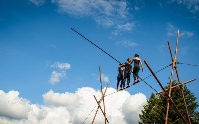 Points de Chute, compagnie Chaussons Rouges, cirque, acrobaties, sambrienne, cité sociale, Eden, Centre Culturel de Charleroi